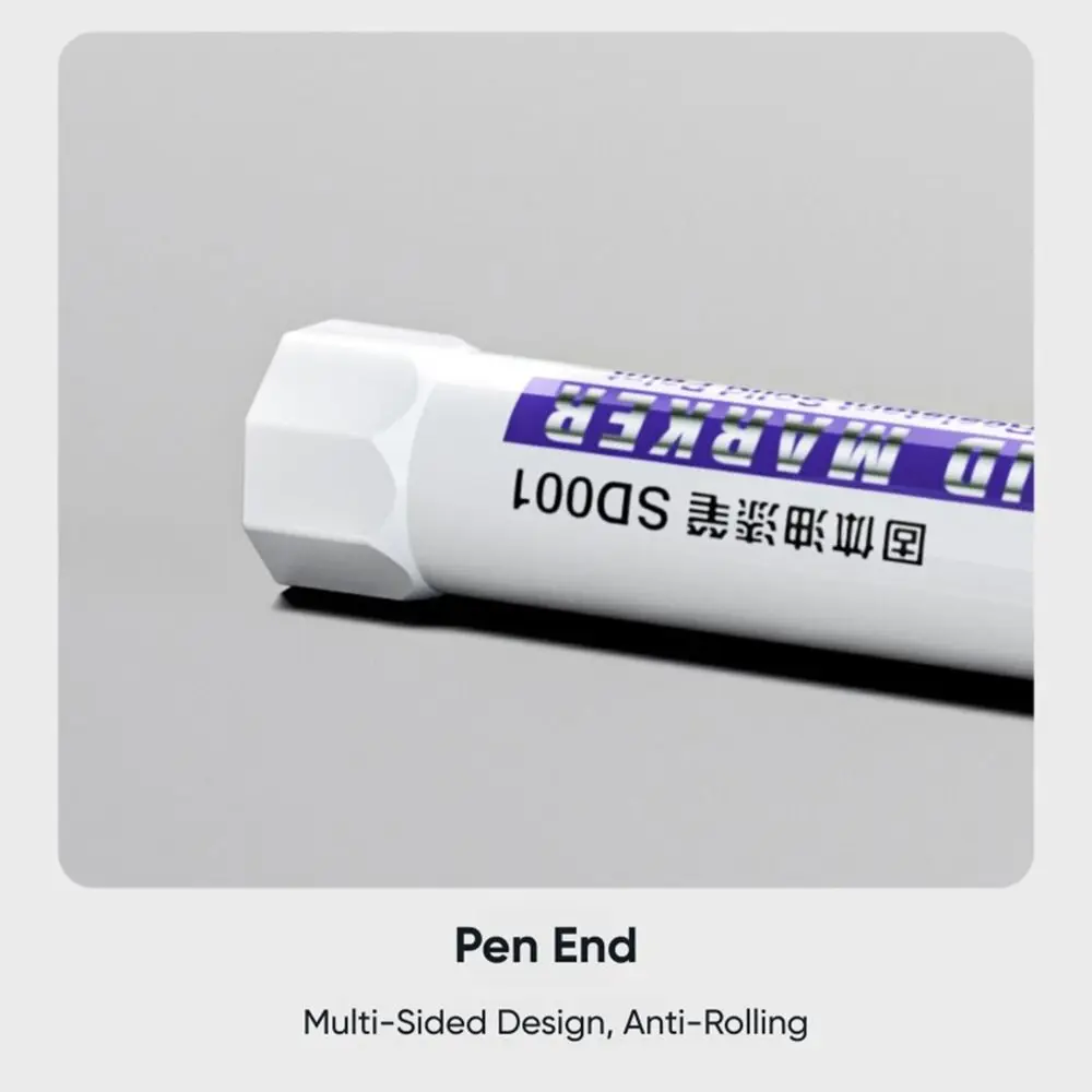 Solid Paint Pen Oil-based Ink Waterproof Solid Paint Marker High Temperature Resistant Marker Pen