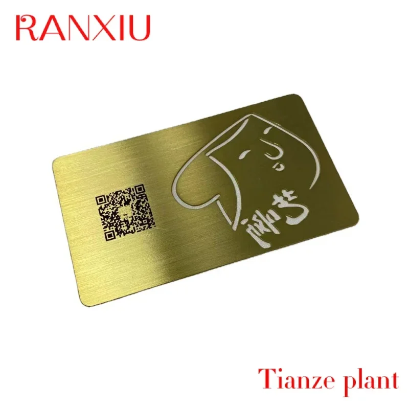 

Custom hol Pre Custo Printed p 304 stainless steel etal card etal busins card