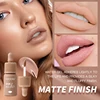 Febble 6 Color Matte Lip Gloss Nude Velvet Liquid Lipstick Multifunctional Long-lasting Lip Cosmetics Suitable for Autumn Winter 3