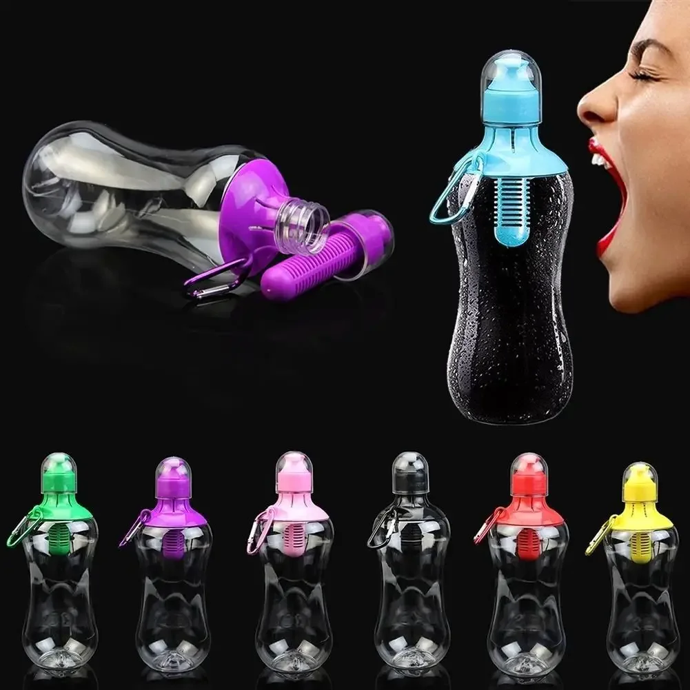 

Sport Bottles for Water 550ml Hydration Filter Bobble Bottle Drinking Outdoor Sports Hiking