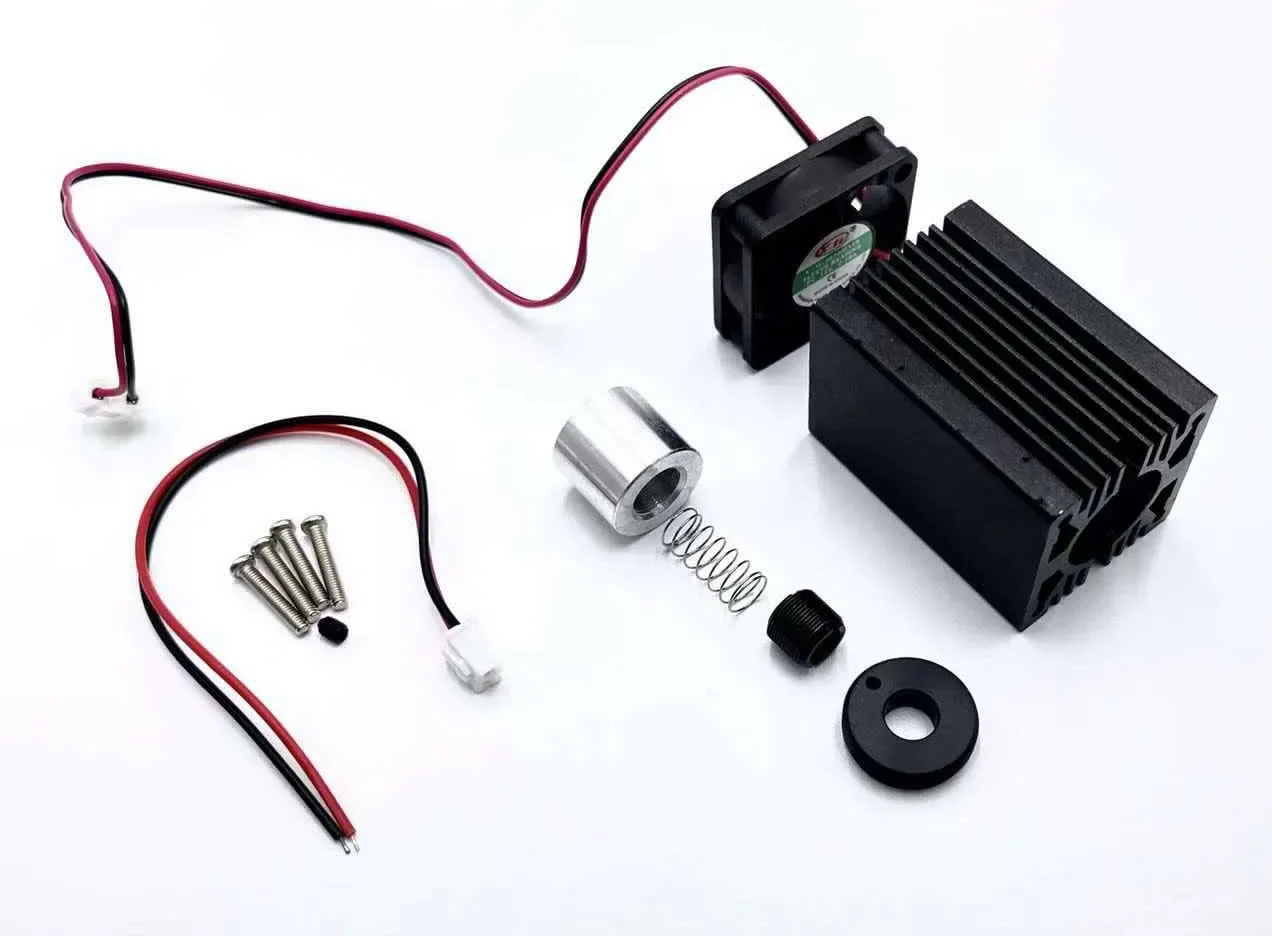 TO18-5.6mm laser module hardware, laser diode radiator kit, including fan, focusing mirror