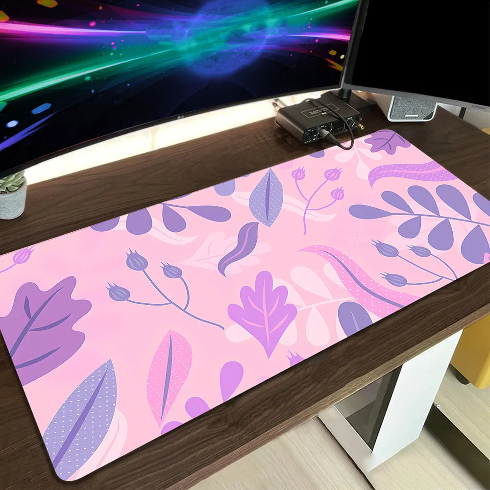 

Gamer Flower Pattern Mouse Pad Office XXL Mouse Mat Gaming Large Mousepad Table Pads Rubber Deskmat Keyboard Mats 100x50cm