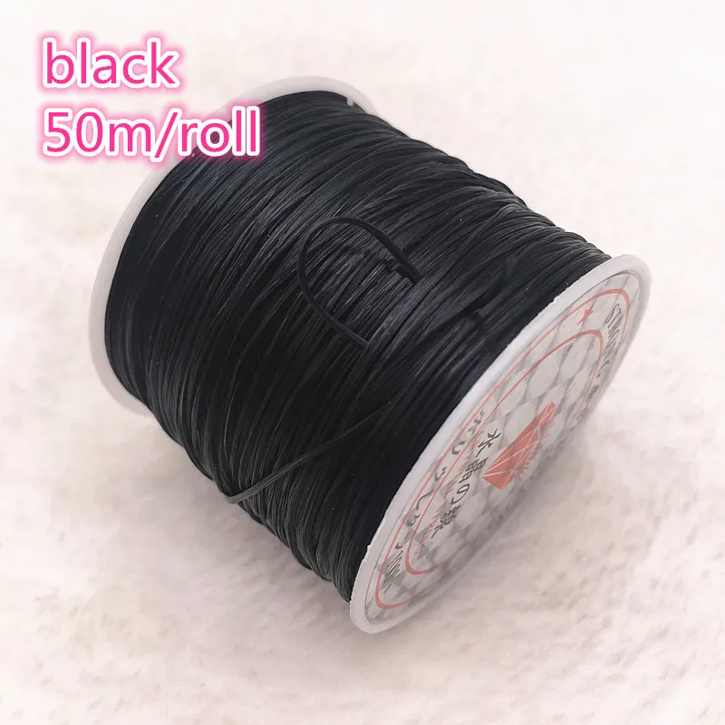 50M/Roll Flexible Elastic Crystal Line Rope Cord For Jewelry Making Beading  Bracelet Wire Fishing Thread Rope Color U Pick - AliExpress