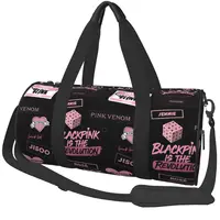 Blacks Girl Pinks Group K-Pop Gym Bag Portable Sports Bags Gym Accessories Travel Custom Handbag Novelty Fitness Bag For Couple 1