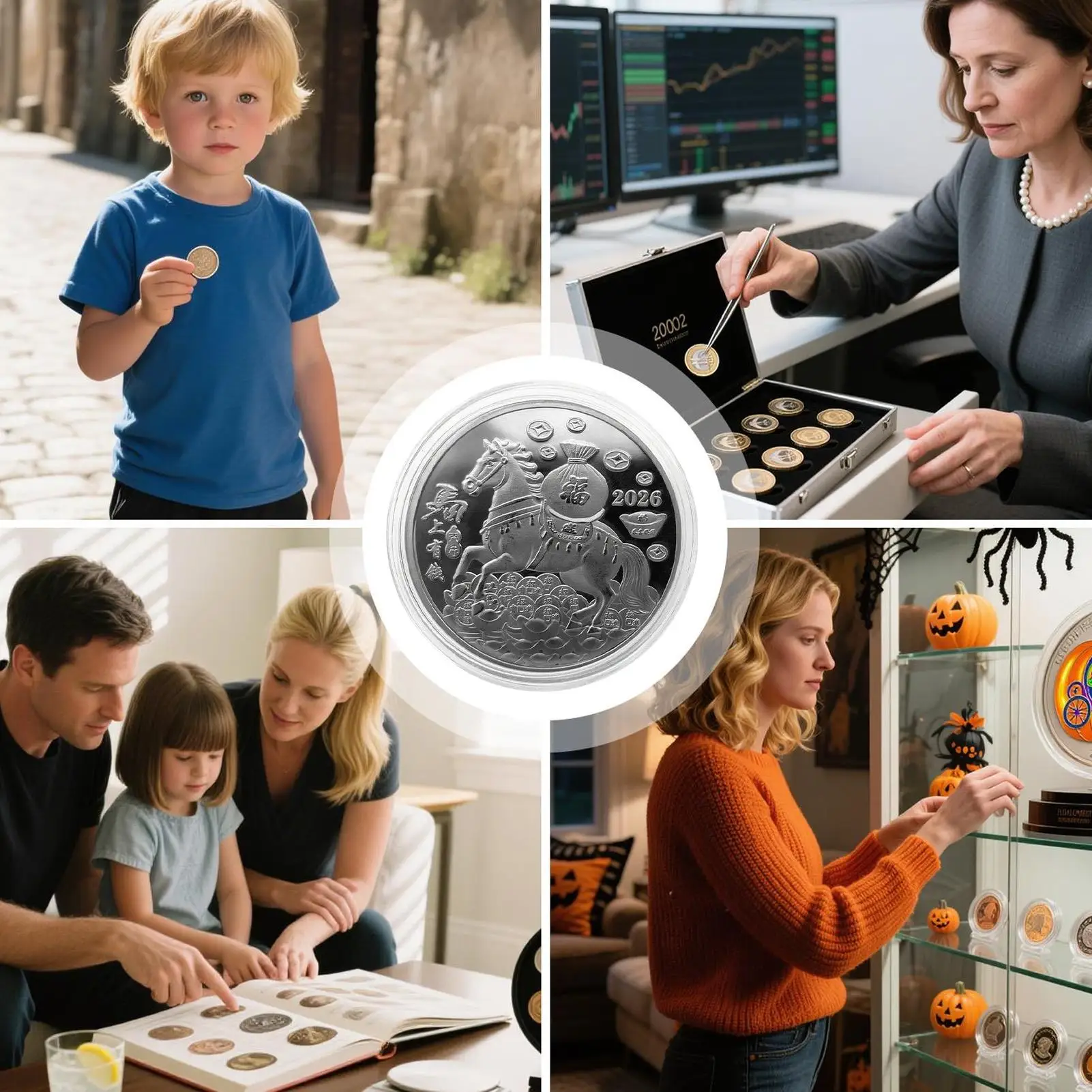2026 Year of the Horse Souvenir Art Collectible Coin Chinese New Year Horse Coin Collection Souvenir Year of the Horse Collector