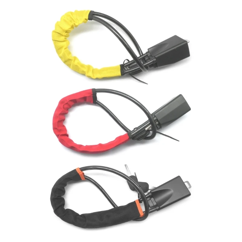 Steering Wheel Lock Belt Lock Anti Theft Device Lock Prevention with 2 Keys