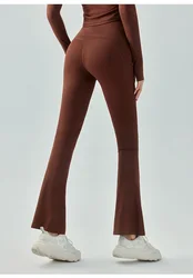 Bell Bottoms, High Waist and Beautiful Buttocks, Casual Micro-pull Fitness Pants, Elastic Slim Tight Wide-leg Pants