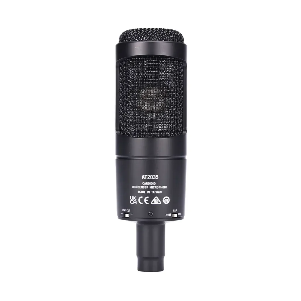 AT2035 Audio Wired Cardioid Condenser Microphone Wide Dynamic Range for Performance Live Recording Vocal Condenser MIC
