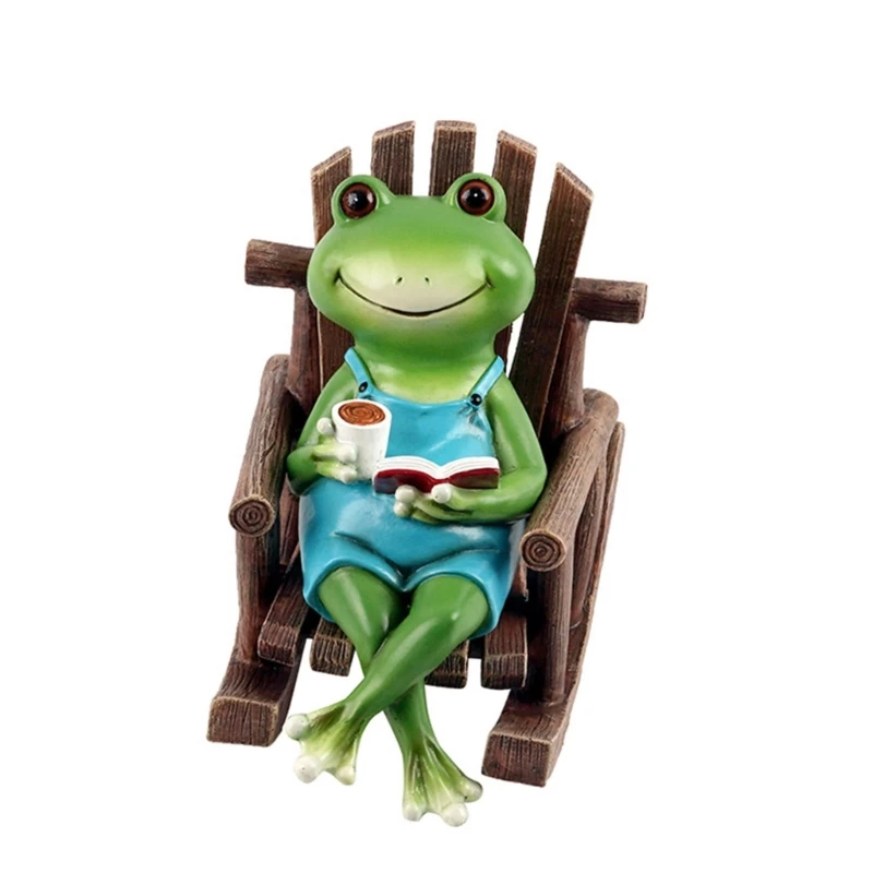 

Frogs Chair Japanese Healing Small Decoration Office Desktop Decor