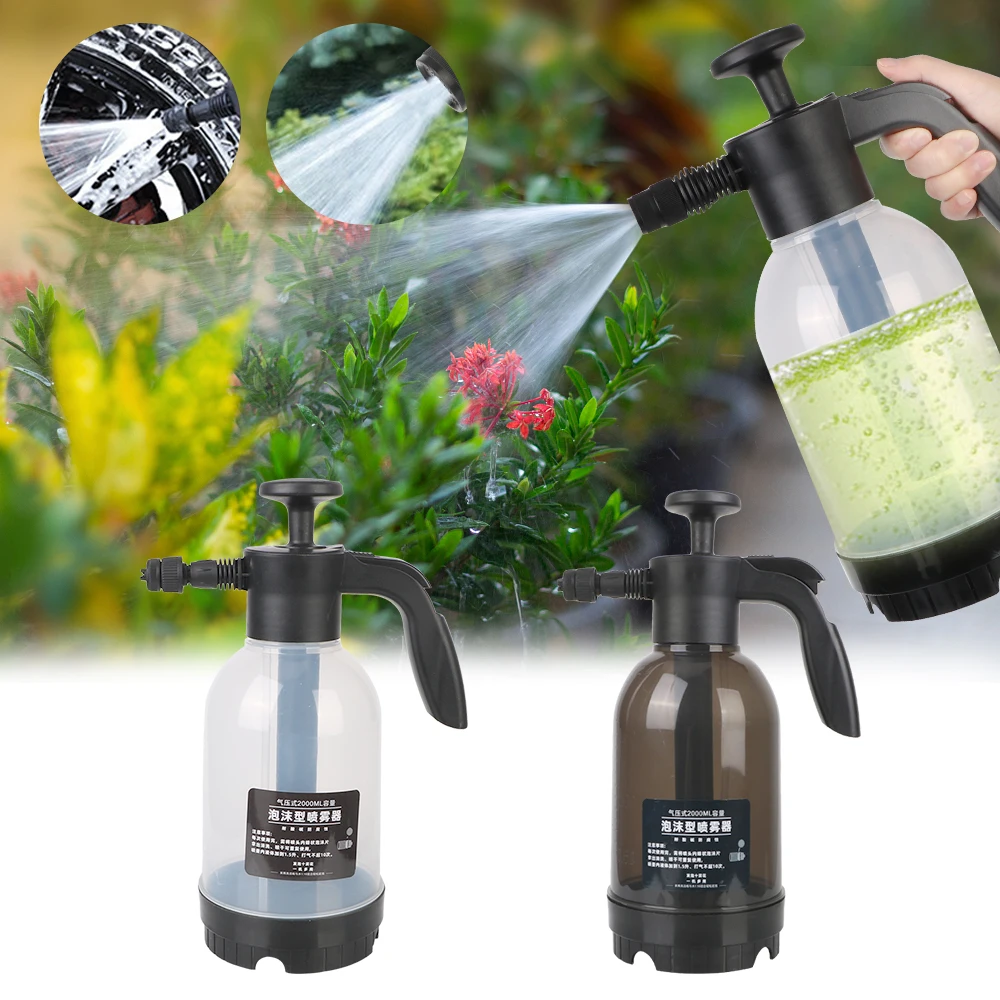 

Foam Cars Watering Washing Tool Car Washing Foam Sprinkling Pot Foam Nozzle Manual Sprayer Foam Sprayer Bottle Watering Cans 2L