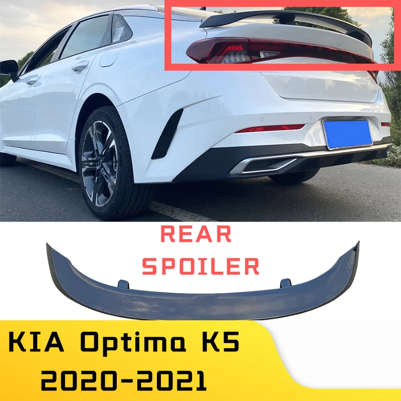 

High Quality KIA Optima K5 Rear Spoiler 2020 2021 ABS Rear Trunk Wing Universal Spoiler Car Accessories