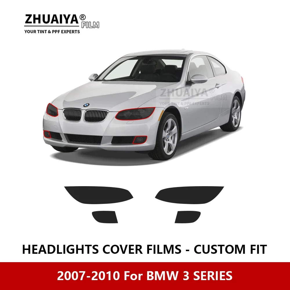 

For BMW 3 SERIES 2007-2010 Car Exterior Headlight Anti-scratch PPF precut Protective film Repair film Car stickers Accessories