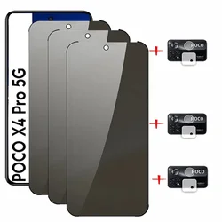 Privacy Glass Poco X4 Pro 5G f5 Anti-spy Tempered Glass Poco x5 pro Pocco M5 M5S X3 x4 GT Screen Protector Glass for xiaomi Poco X3 Pro F4 GT Glass Poko M4 Pro Privacy Glass Poco X3 Pro Anti-Peep Film Poco f 5