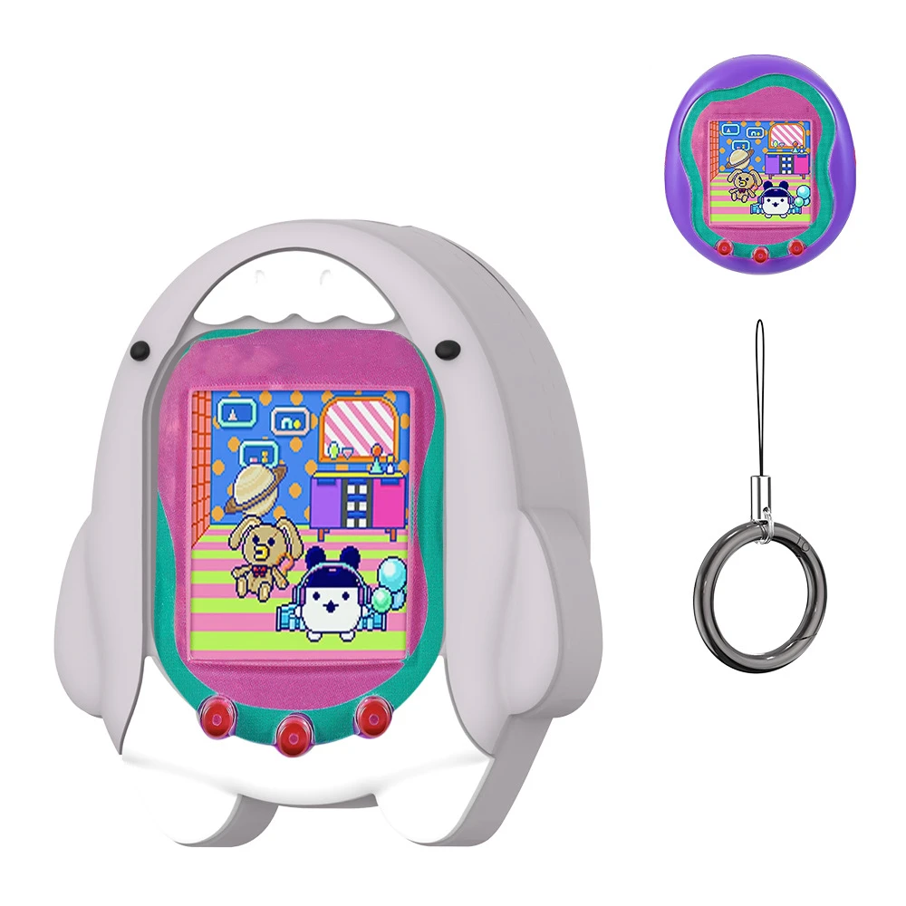 

for Tamagotchi Uni 2023 Pet Game Console Silicone Protective Case Cartoon Shark Shape
