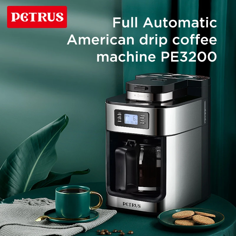 petrus エスプレッソマシン 家庭用,オフィス用,の自動電気コーヒー