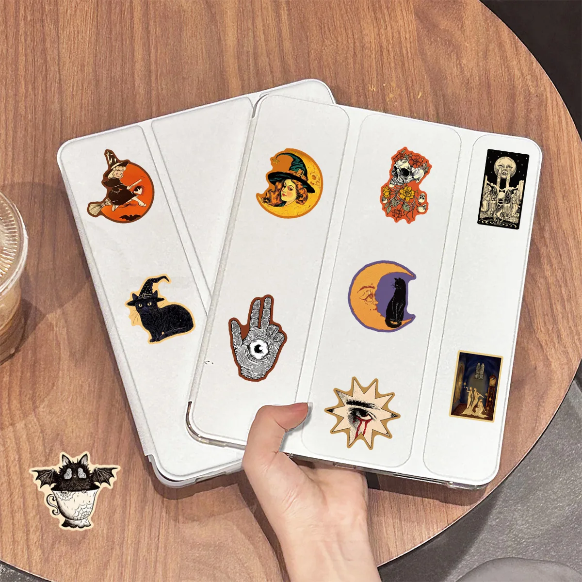 50팩 빈티지 고딕풍 그래피티 스티커 (태블릿, 기타, 노트북, 여행가방, 학생용 문구, DIY 방수 데칼)