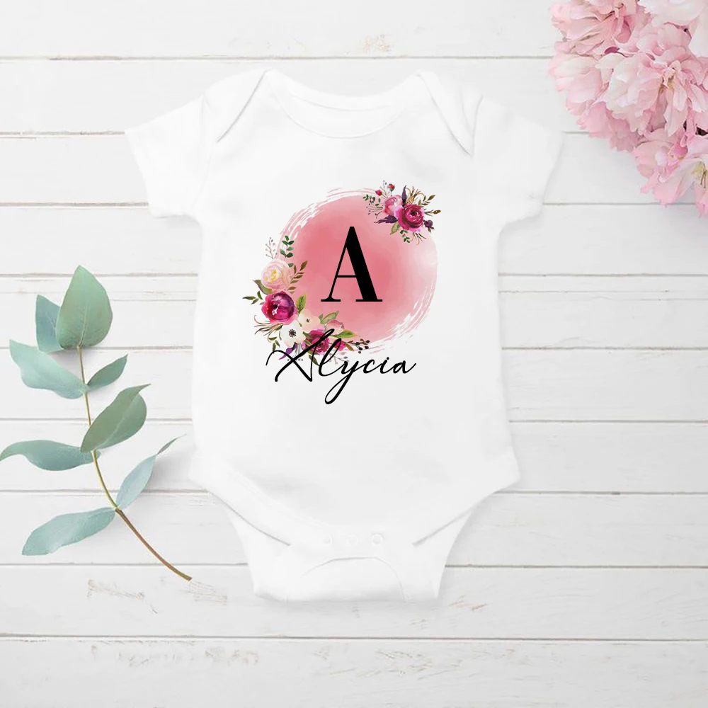 Baby Clothes Girl Personalized Baby Girl Clothes Custom Print