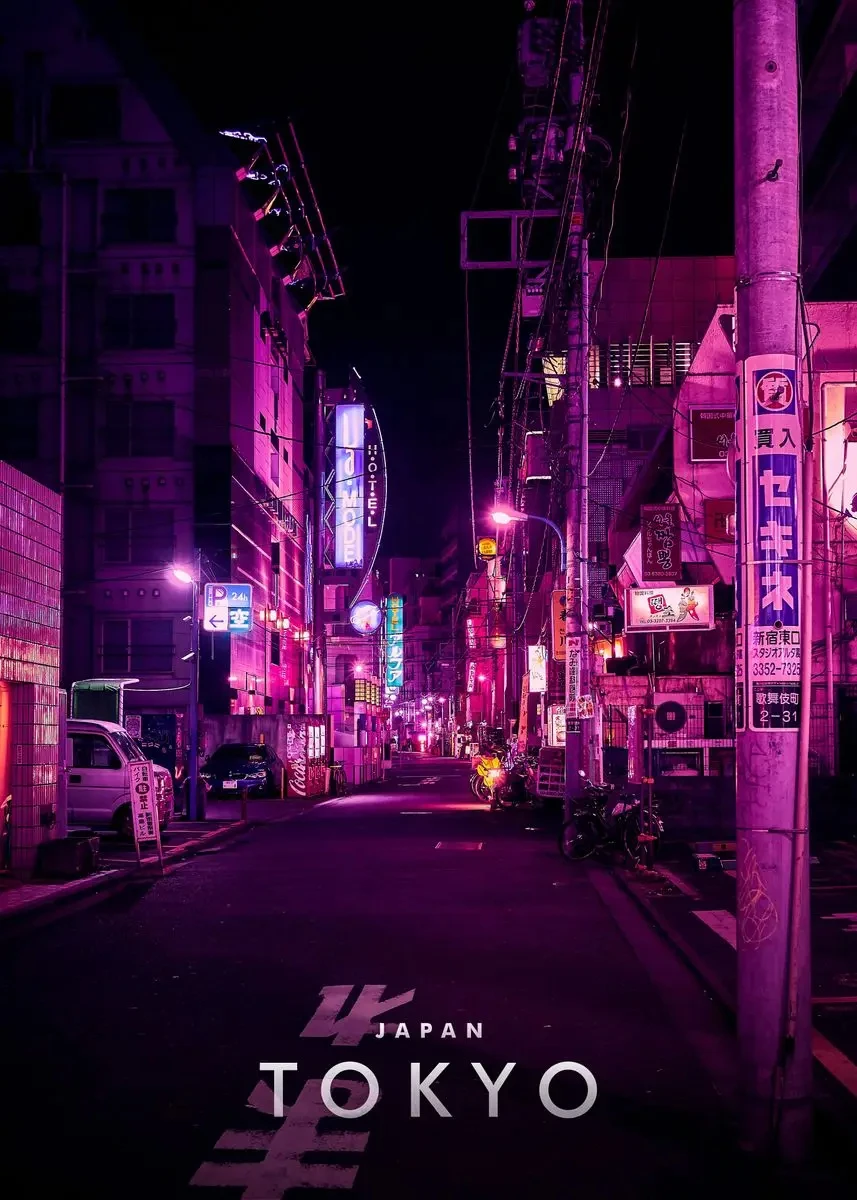 Tokyo City Pop Art Poster: Vibrant Japanese Street & Festival Scene Canvas Decor