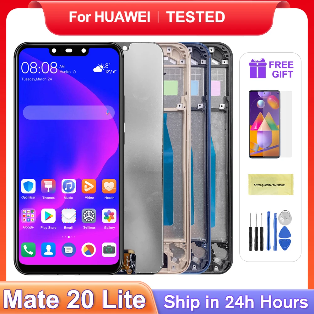 Per Huawei 6.3 ''Mate 20 Lite Per Ori Sne-Al00 Lx1 Lx2 Lx3 Ine-Lx2 Display Lcd Touch Screen Digitizer Assembly Sostituzione