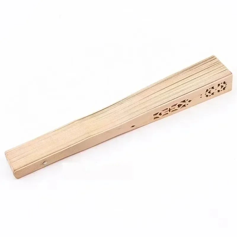 Chinese Sandalwood Scented Folding Hollow Wooden Fans Hand Held Fans Home Decor Fans Garden Vintage Dance Handmade Folding Fan