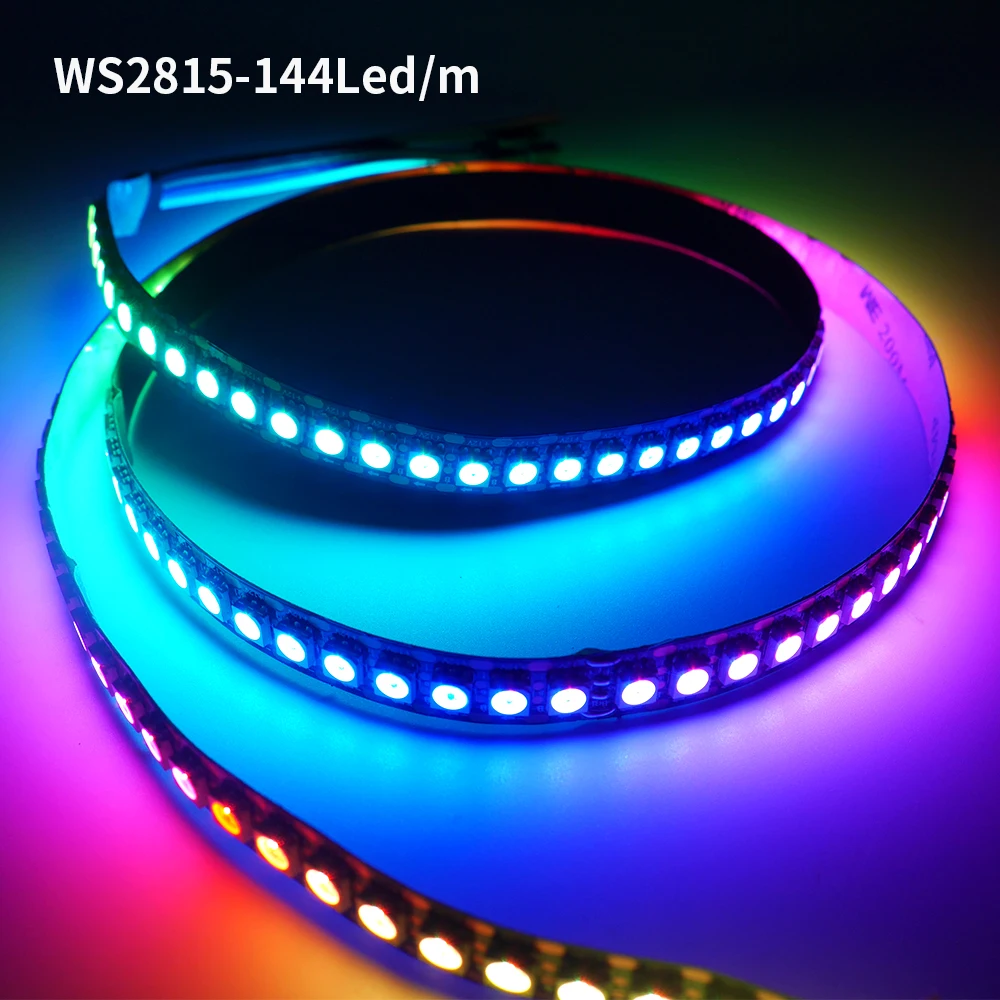 WS2812B WS2815 WS2811 RGB LED Ʈ,  ٷ  ִ 30/60/144 ȼ/Leds/M SMD5050 TV   IP30/65/67 DC5V DC12V