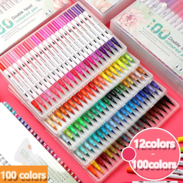 168 Colors Pen Marker Set Dual Head Sketch Markers  Color Art Markers  Double Head - Art Markers - Aliexpress
