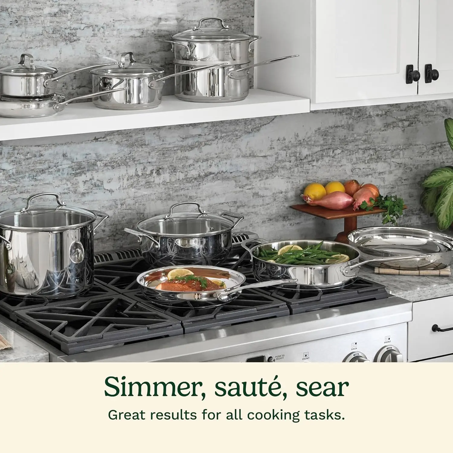 Cookware Set, Chef's Classic Steel Collection 77-17N