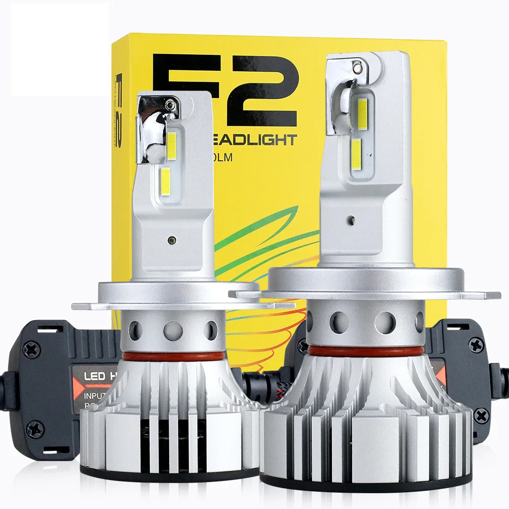 

F2 72W 12000LM H4 led Car LED Headlights Bulb Fog Light H7 H11 Car LED Headlamp Kit CSP Chips Turbo Fan White Front Lamps Bulbs