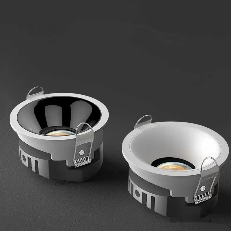 Description Picture 3 of itemHigh CRI Deep Anti-glare Led Cob Downlight Narrow Embedded Ultra-thin Rose Gold Black White Dimmable Ceiling Aluminum Spotlight