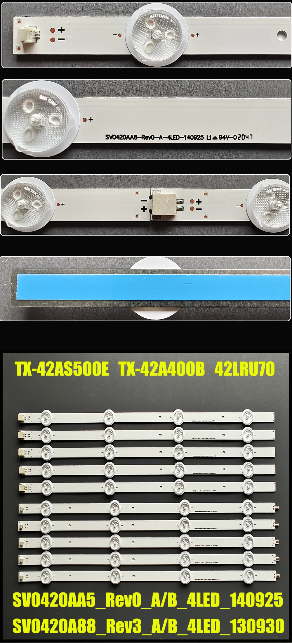 TX-42A400B, TH-42LRU70, 42LRU70, SV0420A88 _ Rev3 _ B, Novo
