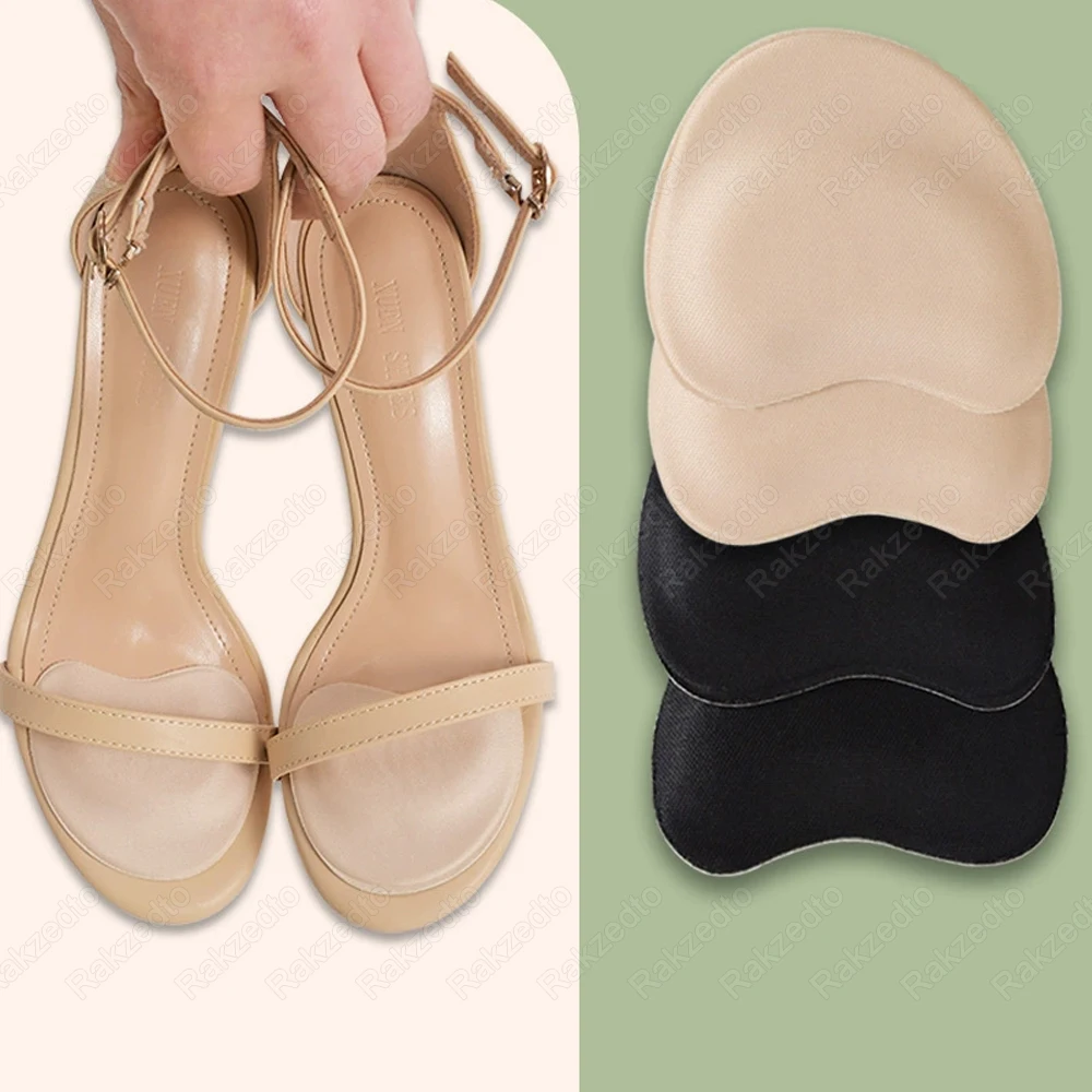 4 Paar Schwamm-Schuhpolster für Damen, High Heels, lange Stand- und Schmerzlinderungs-Einlegesohlen, rutschfeste Vorfußpolster für große Schuhe Einsatz – Detail 12