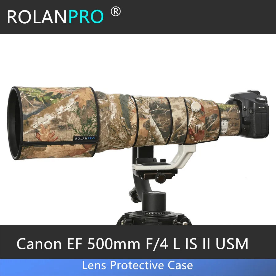 

Чехол для Canon EF 500 мм F/4 L IS II USM, камуфляжная линза, дождевик для объектива, чехол для телефона