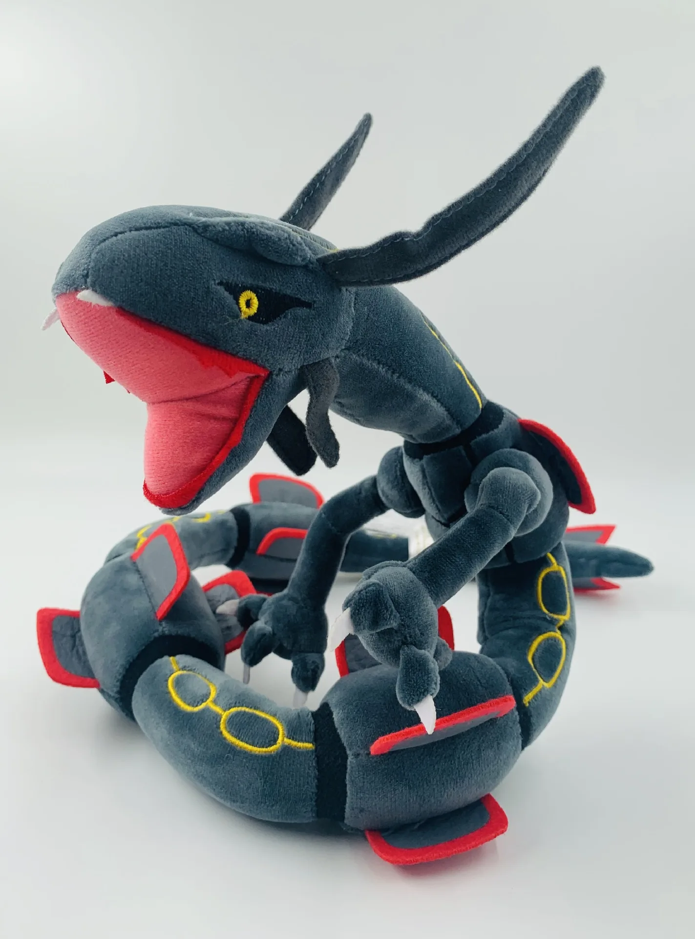 XY Mega Rayquaza Black Shiny Plush Soft Toy Stuffed Animals 80cm 32'' -  Supply Epic