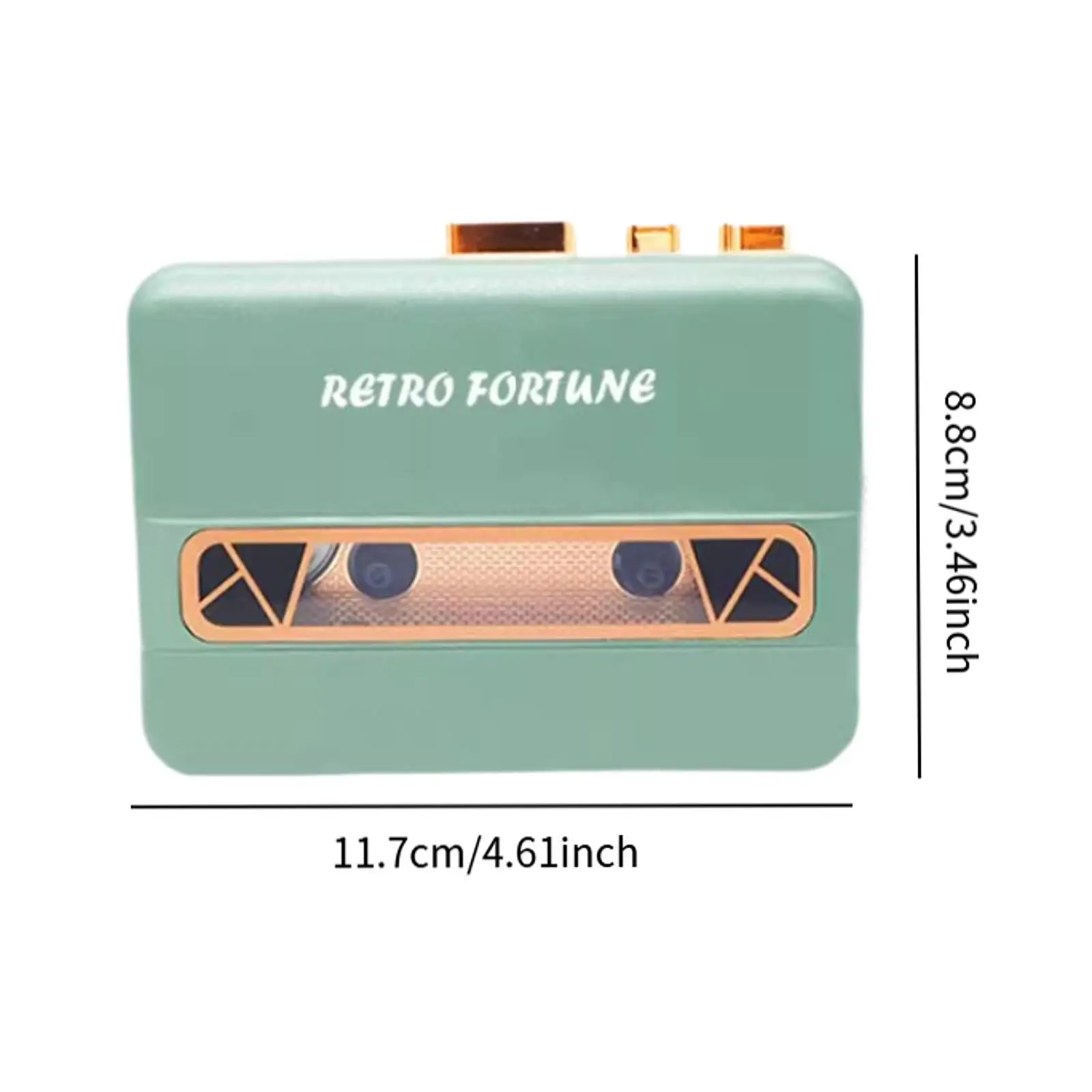 Portable Cassette Player High Performance Stereo with 3.5mm Earphone Jack Professional Lightweight Birthday Gift Compact Walkman