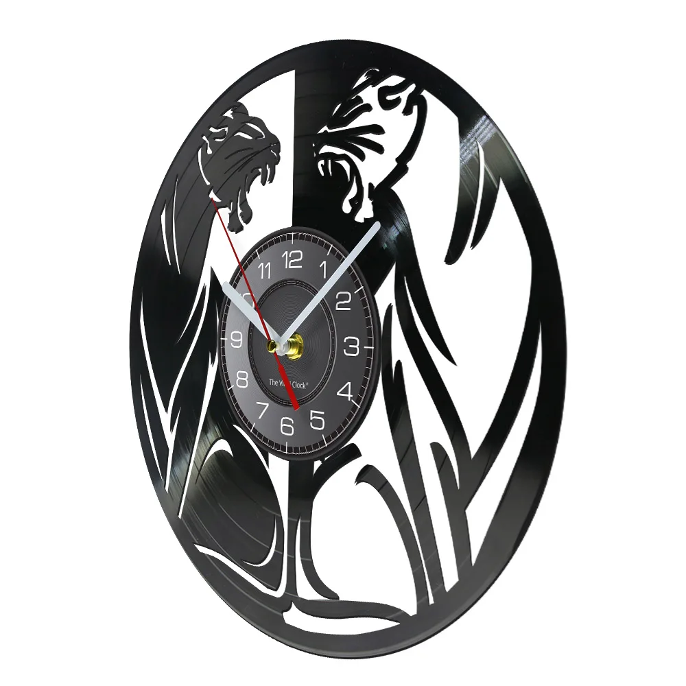 Black Panther Wall Art Wall Clock Jungle Panther Vinyl Record Wall Clo Pet Clever