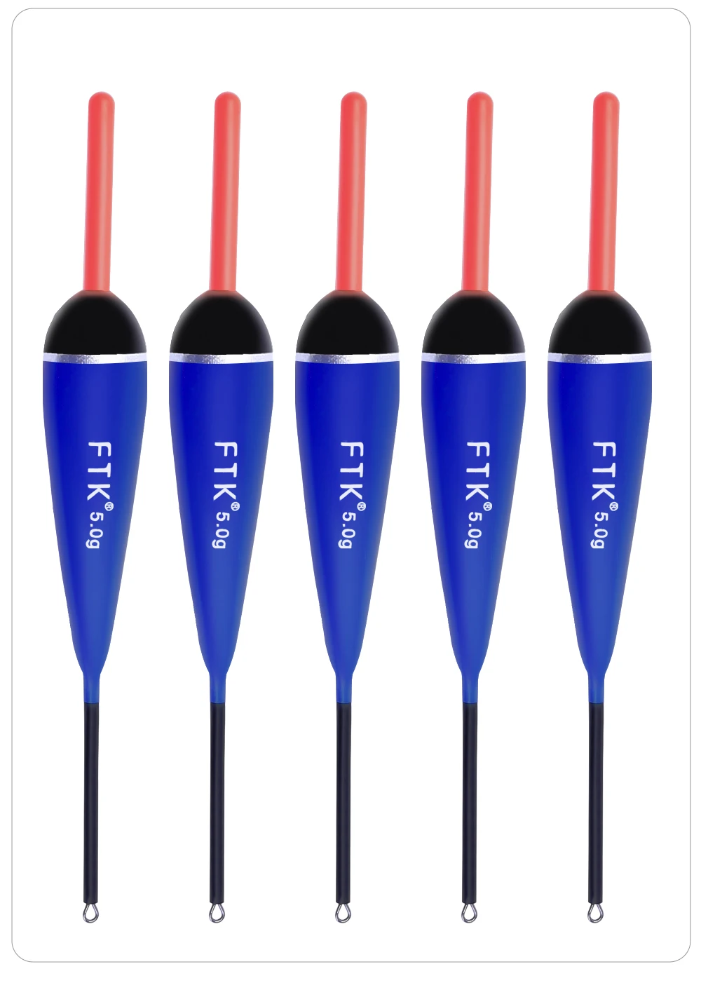 FTK 5PCS Eis Angeln Float Barguzinsky Tanne 2g 3g 4g 5g Länge 13cm-14,5 cm Vertikale Boje Float Für Karpfen Angeln Zubehör – Detail 9