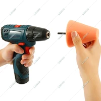 Car Hub Buffing Sponge Polishing Kit Used For Electric Drill Auto Wheel Polishing Sponge Burnishing Ball Polishing Cone Set 2