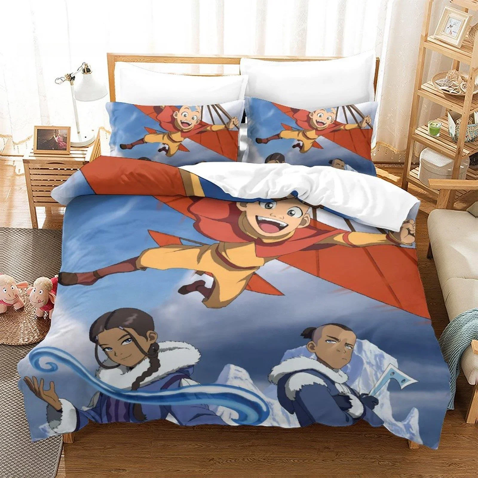 New Avatar: The Last Airbender Bedding Set Single Twin Full Queen King Size Bed Set Adult Bedroom Duvet Cover Sets Home Textile