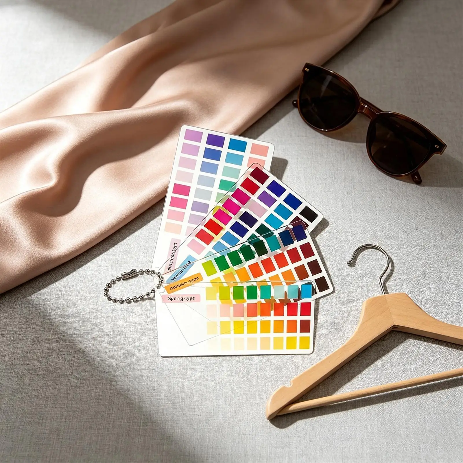 Vibrant Beauty Color Selection Guide - Portable Acrylic Palette Cards
