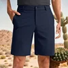 Business Men's Golf Shorts Summer Quick Dry Casual Flat Front Dress Shorts Stretch Hiking Work Wear Dress Shorts with 4 Pockets