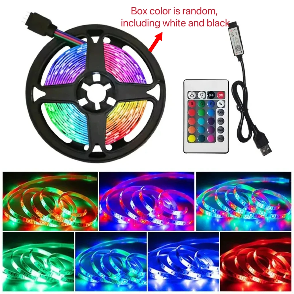 2M/3M 2835RGB Background Atmosphere Colorful Lighting Strips Color 5v Light TV Bedside Bar Atmosphere Light Led Tape
