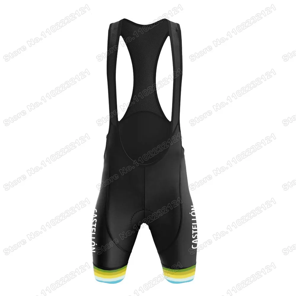Cycling Jersey Set Men Cycling Clothing Road Bike Shirt Suit Bicycle Bib Shorts MTB Maillot Electro Hiper Europa Castell&oacute;n