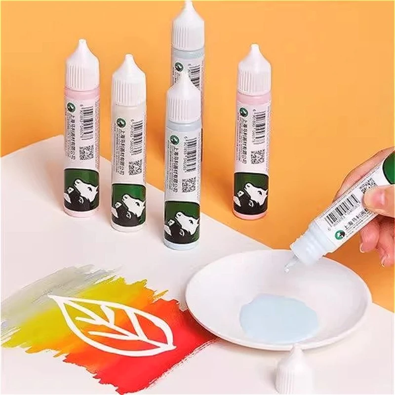 마리의 30ml 마스킹 유체 펜 화이트 핑크 블루 수채화 그림 Frisket 애플리케이터 Art & Calligraphy 용 액체 Frisket Brush