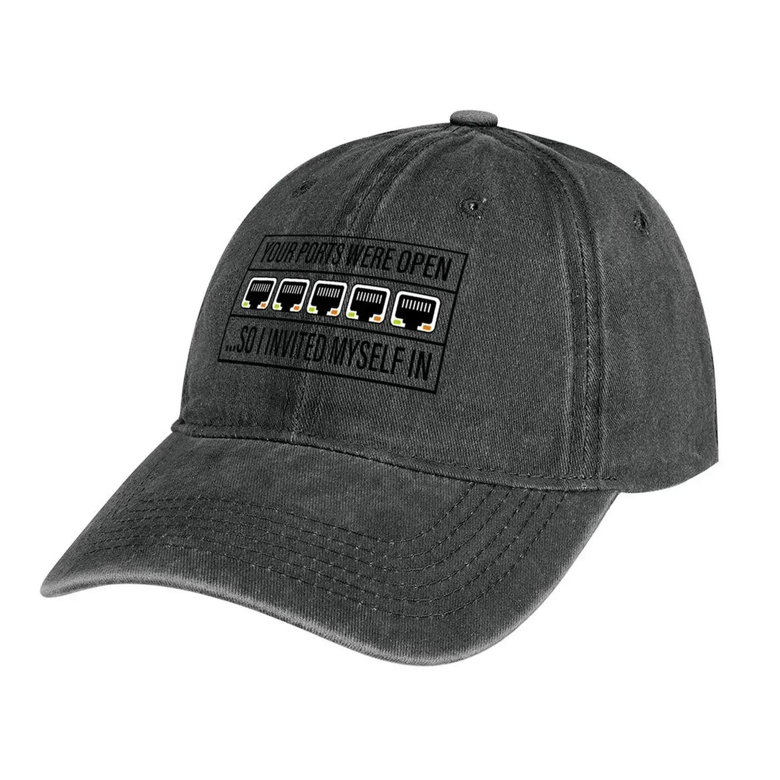 

Network Hacker - Your Ports Were Open Cowboy Hat Anime Hat Wild Ball Hat Sunscreen Female Men's