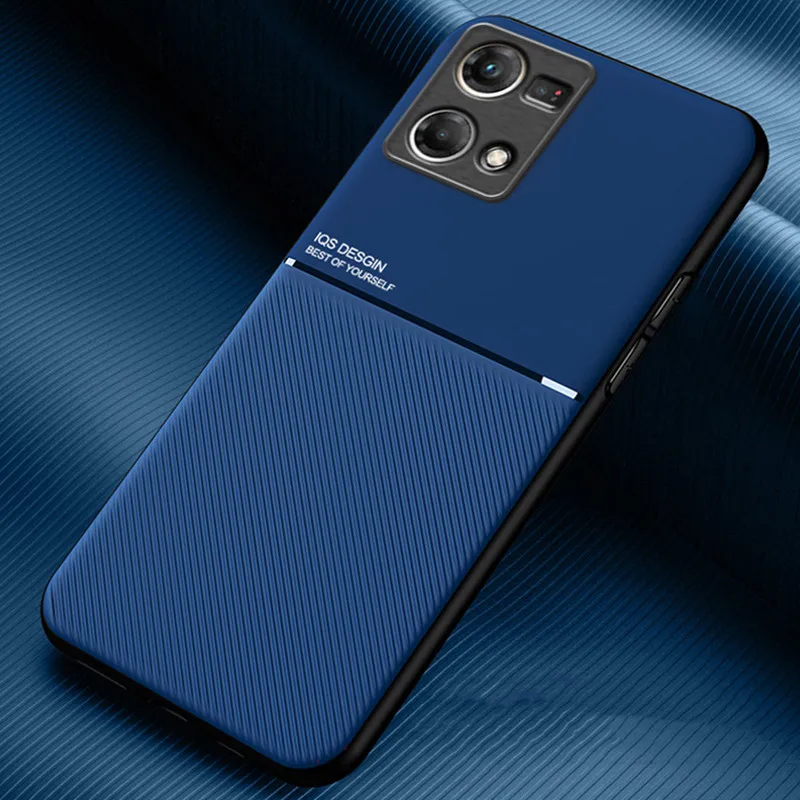 Für OPPO Reno 7 4G Fall Luxus Rüstung Magnetische Telefon Fällen Für OPPO Reno 7 Reno7 4G Ständer halter Zurück Abdeckung Capa_voghion.com