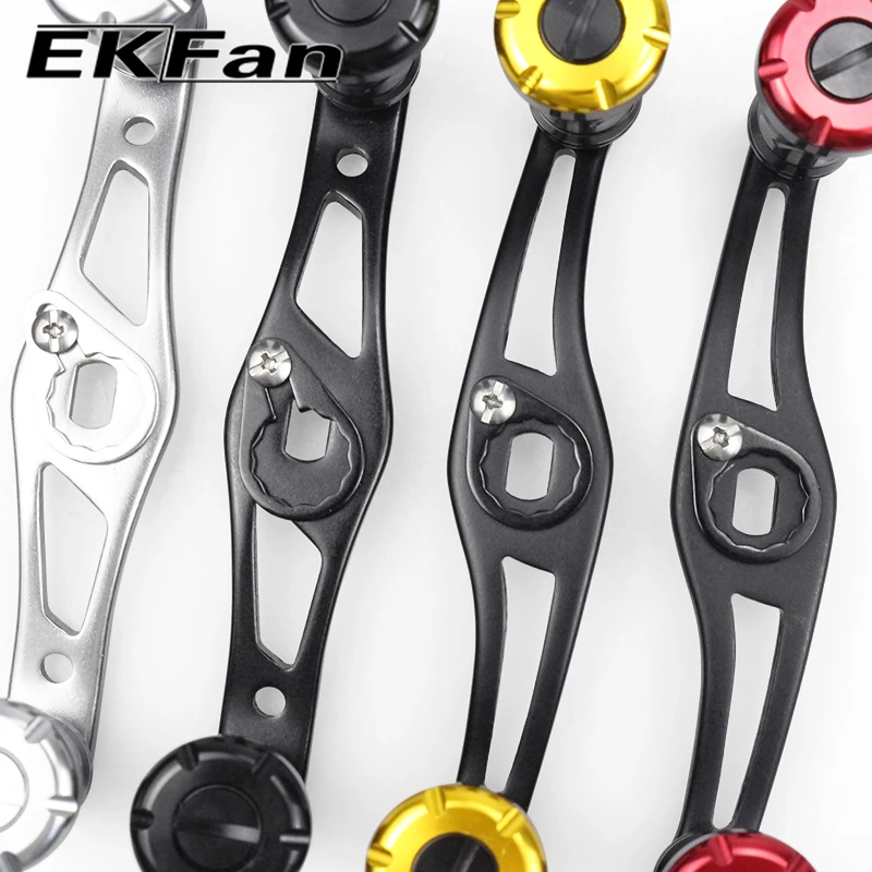 EKFan 100 mm gebogene Griffknöpfe aus Legierung, 8 x 5 mm Löcher für Angelrollen, Bast Cast Rollenteile, DIY – Detail 6