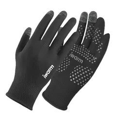 Premium Lightweight Touchscreen Cycling Gloves, Breathable and Ideal (Black)