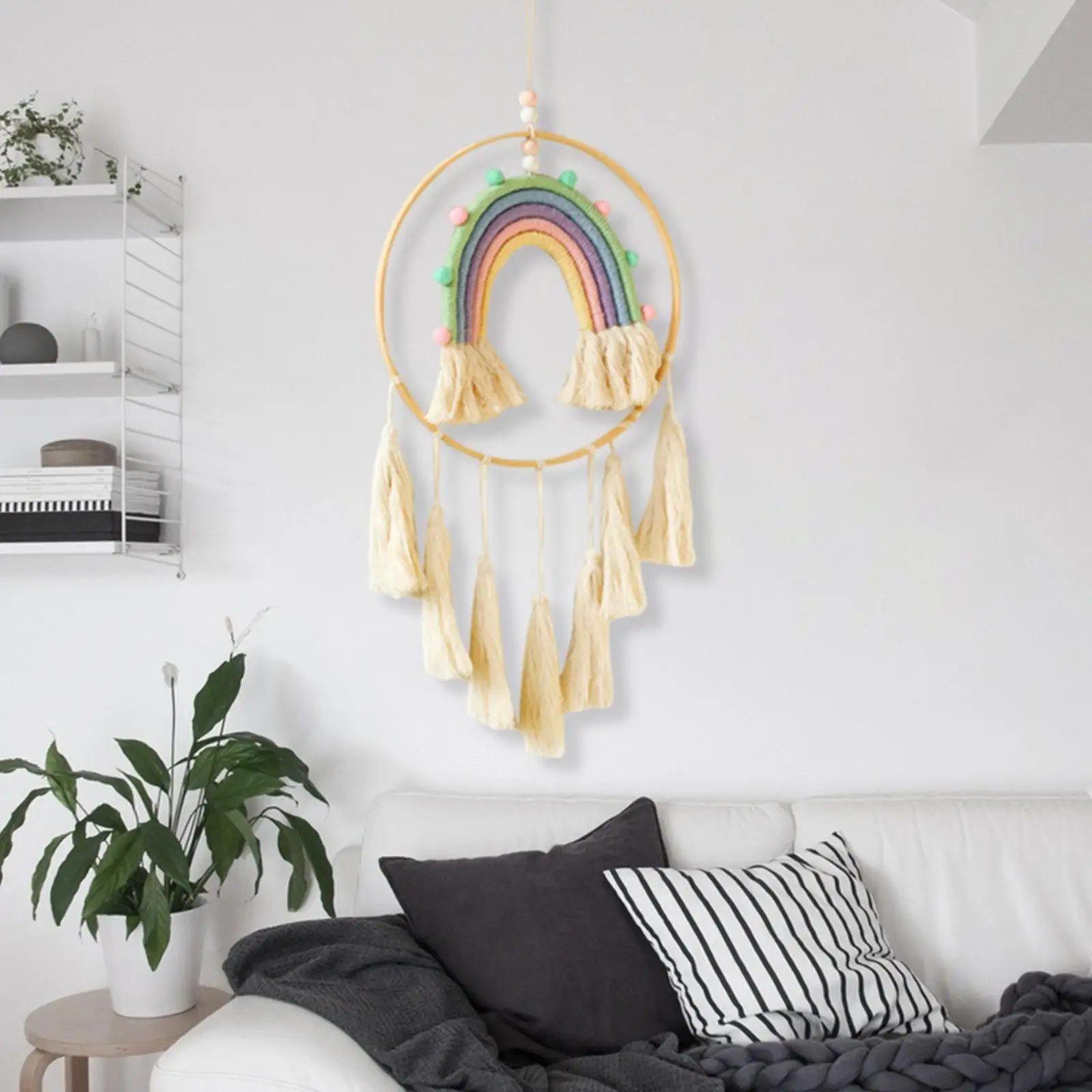 

Colorful Tassel Tapestry Living Room Nursery Macrame Wall Hanging Tapestry