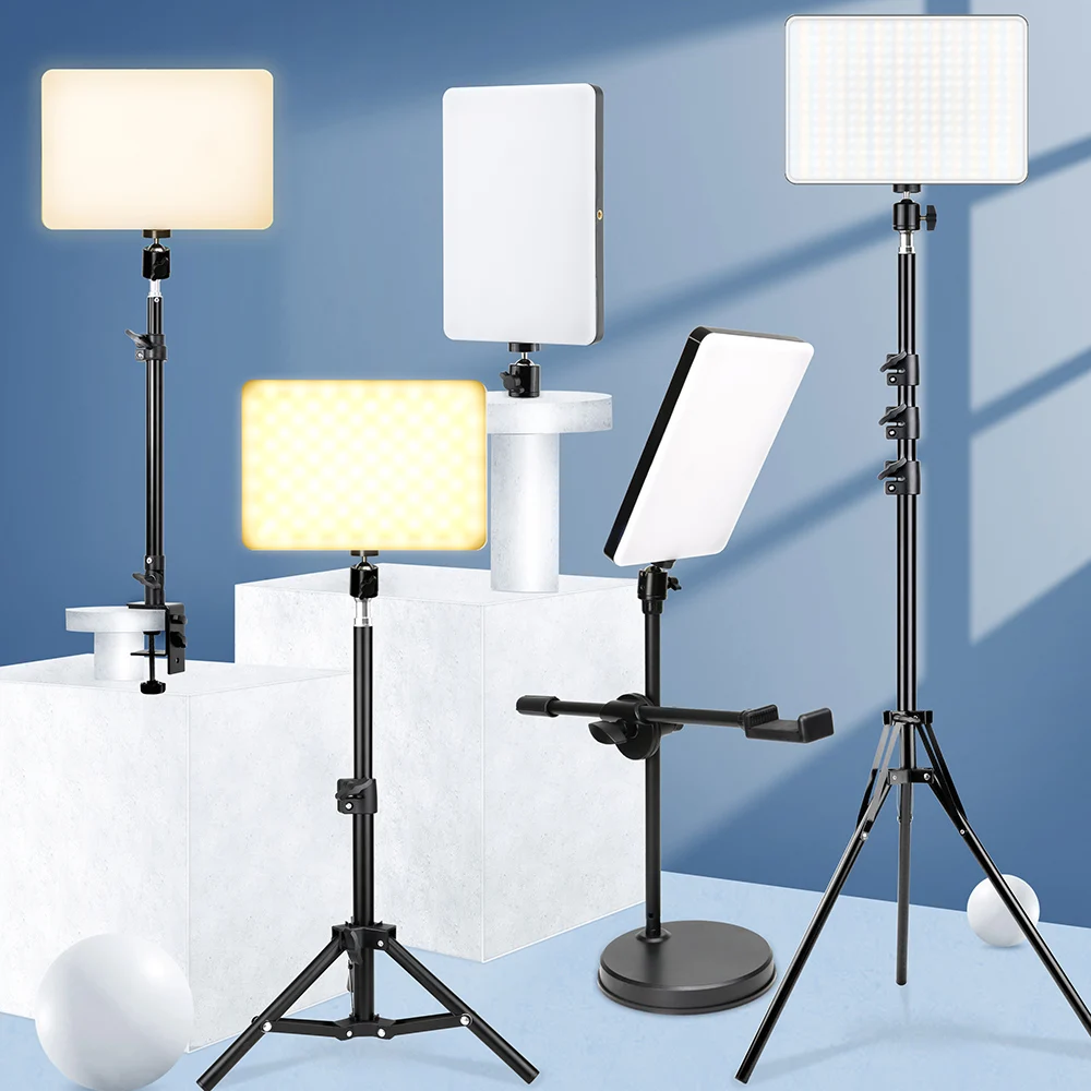 Derfor Mursten himmelsk Led Video Light Professional Tripod Stand Remote Control Dimmable Panel -  Photographic Lighting - Aliexpress