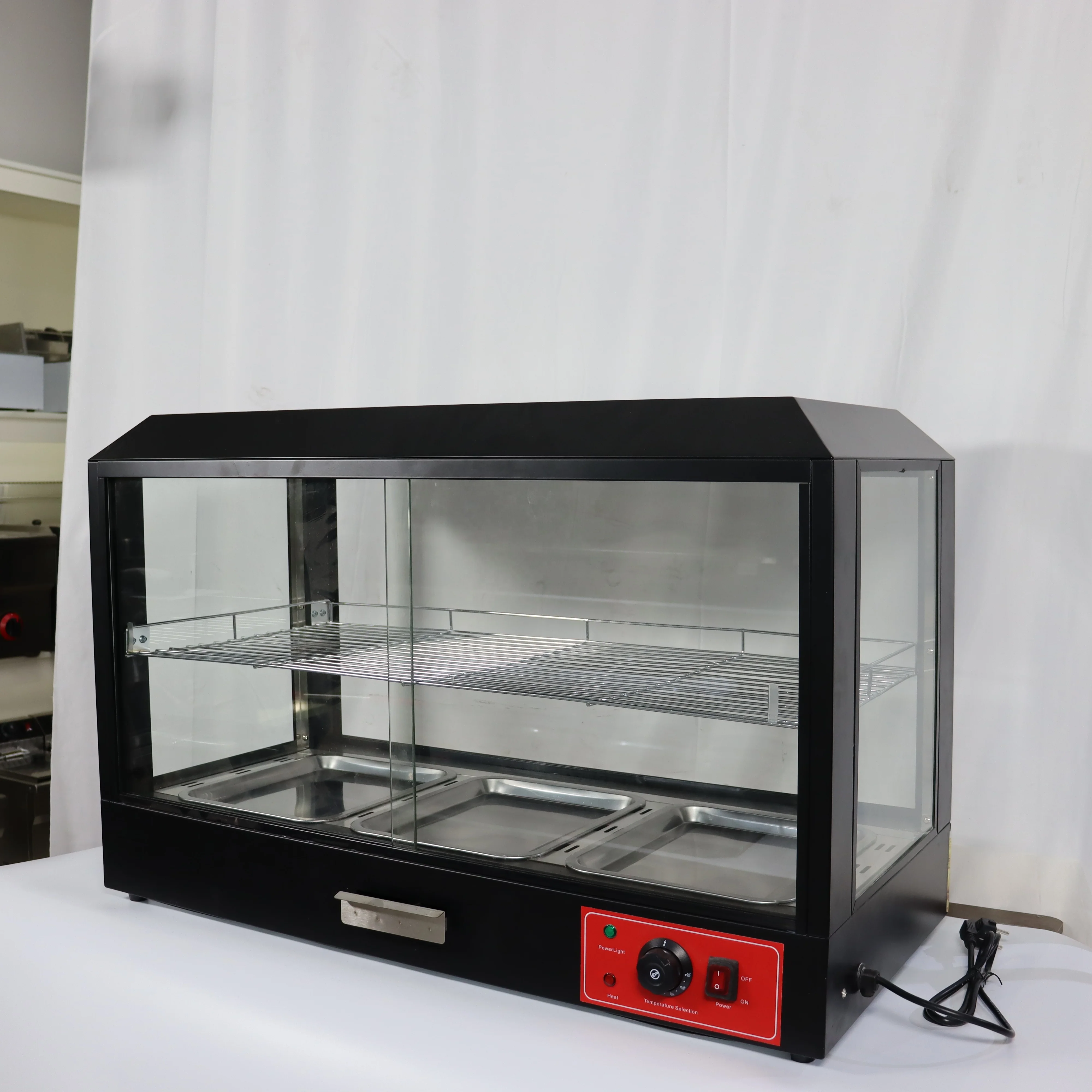 Hot Sale 3-Layer Snack Warming Showcase Hot Food Warmer Display Showcase Warming Food Warmer With Price